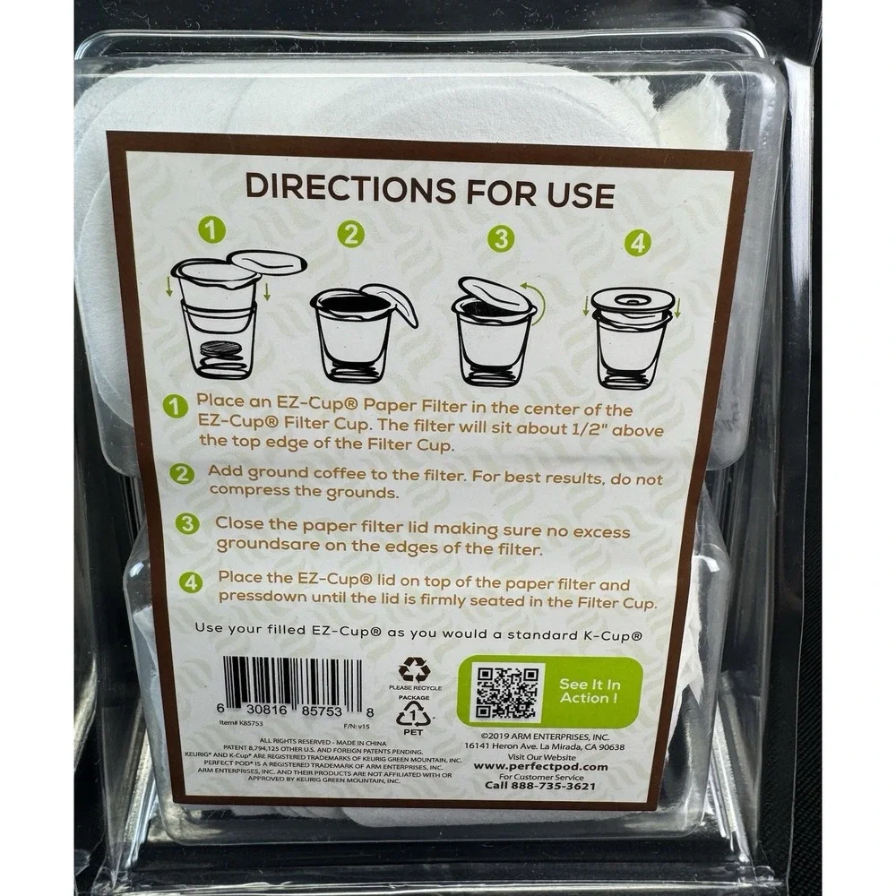 Lot Of 3 Perfect Pod Disposable Coffee Filters 50 Pieces Each